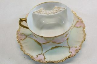 Antique French Porcelain Tea Cup & Saucer 7