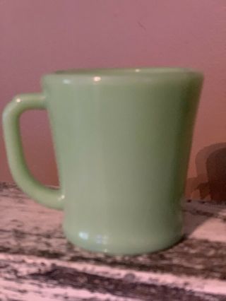 1 Only Vintage Fire - King Jadeite D Handle Mug