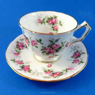 Textured Grotto Rose Aynsley Tea Cup And Saucer Set