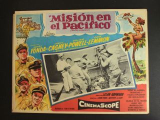 1955 Mister Roberts Mexican Movie Lobby Card Henry Fonda James Cagney