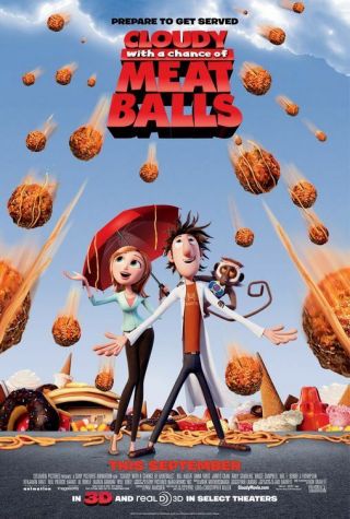 Cloudy With A Chance Of Meatballs 2009 Ds 2 Sided 27x40 " Movie Poster