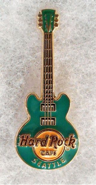 Hard Rock Cafe Seattle 3d Green Core Guitar Series Pin 92840