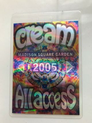 Eric Clapton Cream Reunion All Access Pass Msg/ny