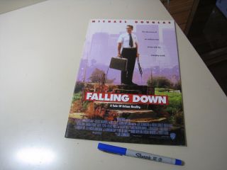 " Falling Down " Japanese Movie Flyer 1993 Michael Douglas Robert Duvall