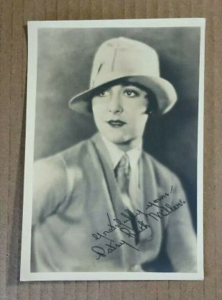 Patsy Ruth Miller (actress) Signed Promo Photo,  Vintage 1927