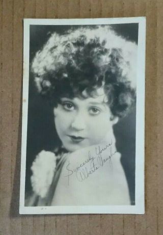 Alberta Vaughn (actress) Signed Promo Photo,  Vintage 1927