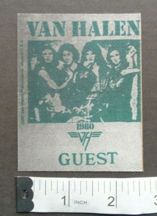 Van Halen,  Backstage Pass,  1980 Tour,  Guest
