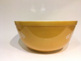 VINTAGE PYREX GOLD BUTTERFLY 2 - 1/2 Qt.  NESTING MIXING BOWL 403 3