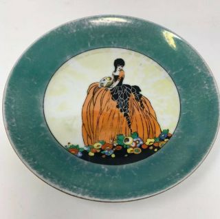 Noritake Art Deco Crinoline Lady Lustre Plate 2