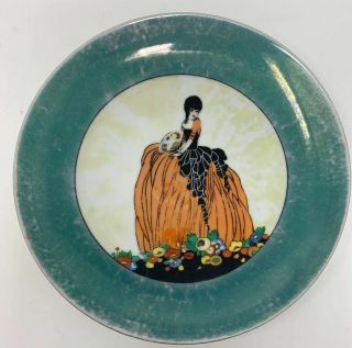 Noritake Art Deco Crinoline Lady Lustre Plate 3