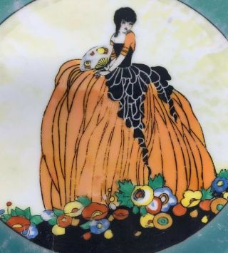 Noritake Art Deco Crinoline Lady Lustre Plate 4
