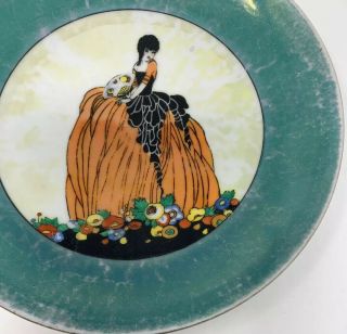 Noritake Art Deco Crinoline Lady Lustre Plate 7