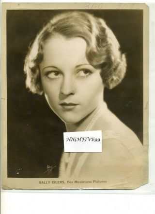 Sally Eilers In " Bad Girl " Vintage Studio Publicity Press Photo 1931