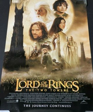 Lord Of The Rings The Two Towers Movie Poster Double Sided 27x40