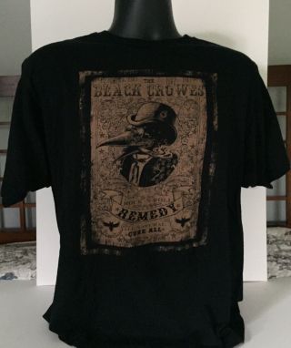 The Black Crowes Remedy Double - Sided Soft T - Shirt Large Chris Robinson