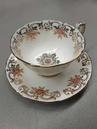 Paragon Fine Bone China,  England,  By Appointment Tea Cup & Saucer Floral Pattern