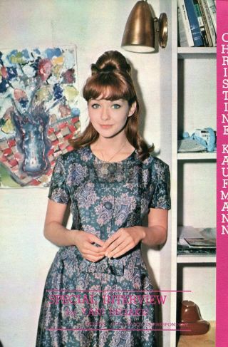 Christine Kaufmann 1962 Vintage Japan Picture Clipping 7x10 Kc/u