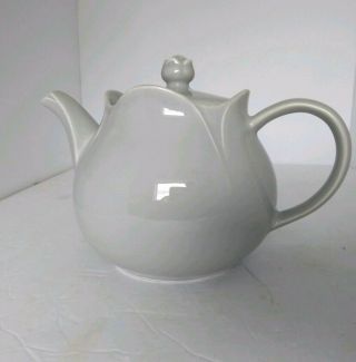 Vintage Sadler Tea Pot Tulip Shape Teapot Grey Gray Pottery England