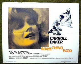 Carroll Baker - 1961 Poster - - " Something Wild " Lost In The Jungles Of N.  Y.  City