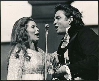 1970 Photo Johnny Cash & June Carter Country 