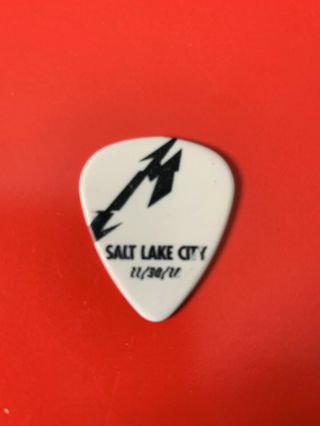 Metallica 2018 Worldwired Tour Concert Guitar Pick Salt Lake City 11/30/18