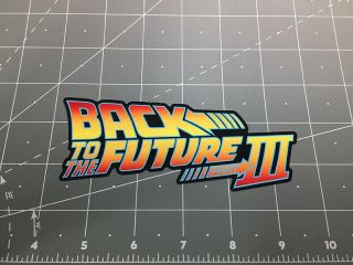 Back To The Future 3 Movie Logo Style Decal / Sticker Bttf Marty Mcfly Delorean