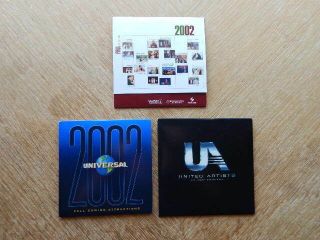 3 Movie Studio Digital Press Kits - 2002 Fall Preview - Ua,  Columbia,  Universal Rare