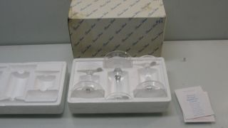 Princess House 3 Crystal Candle Holders 451