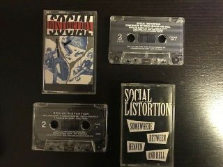 3 Social Distortion Cassettes (incl.  2 Rare Promotional Copies)