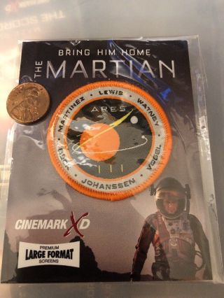 The Martian: Ares Iii Mission Patch Design Promo - Theater Promotion
