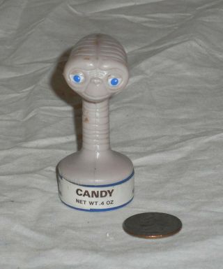 Vintage 1982 E.  T.  The Extraterrestrial Topps Candy Container Hong Kong Vg