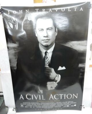 1998 A Civil Action Large Movie Poster - 27 " X 40 " - John Travolta - Robert Duvall