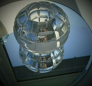 Orrefors Lexington Crystal Glass Candle Holder Designed By Martii Rytkonen