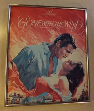 50th Anniversary Edition Gone With The Wind Mgm/ua Turner Framed Poster Framed