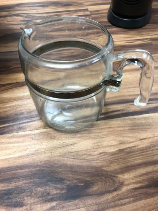 Stovetop Pyrex Flameware 6 - 9 Cup Glass Coffee 7759 - B Replacement Percolator Pot