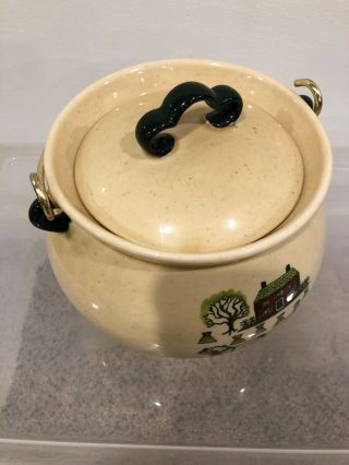 Rare Metlox Poppytrail Homestead Kettle Bean Pot Soup Casserole W Lid 2