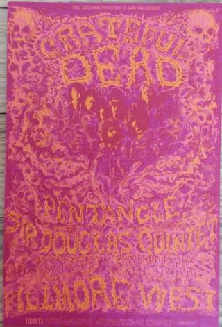 Bg 162 Grateful Dead Sir Douglas Pentangle Lee Conklin Fillmore Postcard
