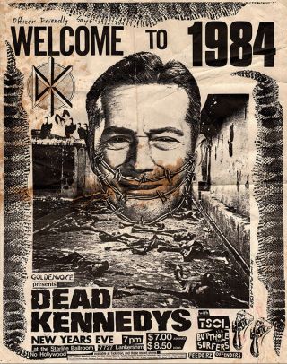 Dead Kennedys 1984 Show Punk Vintage Poster Print Canvas Giclee Annex Art Tsol