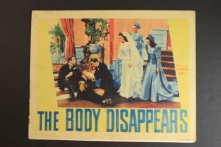 1941 The Body Disappears Movie Lobby Title Card Jane Wyman