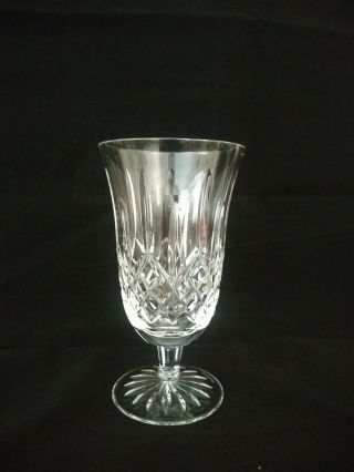 Waterford Lismore Cut Crystal Footed 7 " Tall Vase Signed