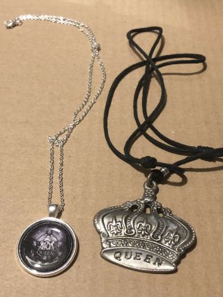 Queen Rare Unique Novelty Metal Necklaces.