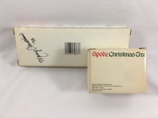 SPODE Christmas Tree 9” Rectangular Tray & Salt Pepper Shakers | W/ Boxes EUC 7