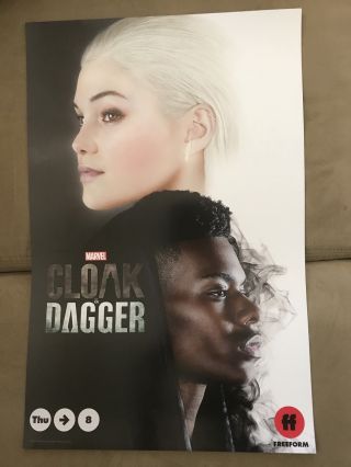 Sdcc 2018 Cloak And Dagger 13x20 Poster Comic Con Exclusive Marvel Universe Rare