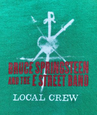 2007 Bruce Springsteen Magic Tour Local Stage Crew T Shirt Xl Green Rare