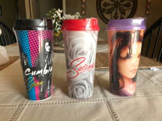 - Selena Quintanilla 2019 Commemorative Limited Edition Stripes All 3 Cups