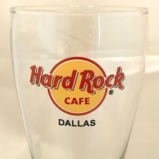 Hard Rock Cafe Glass Dallas Texas Pilsner Beer