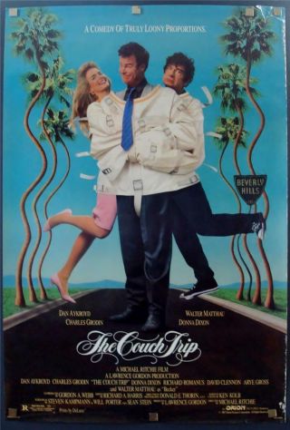 Couch Trip 1987 Orig Rolled Movie Poster One Sheet 1sh Dan Aykroyd,  Donna Dixon