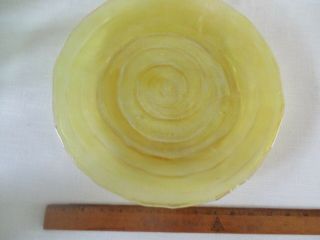 Consolidated Glass Catalonian 13 " Yellow Plate