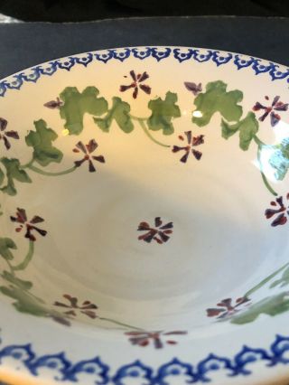 Nicholas Mosse Flared Pottery Bowl In The Geranium Pattern