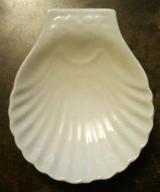 Pillivuyt Scallop Shell Dish Ramekin Butter Sauce Bowls France White Porcelain 8